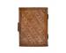 Handmade genuine Leather Journal New Design Charcoal Color Mother Goddess Embossed Notebook 